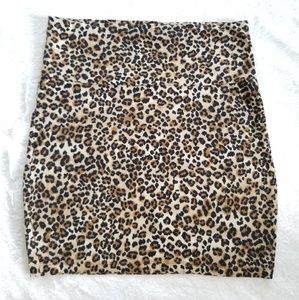 Leopard Print Bodycon Skirt